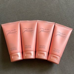 New Set of 4 Estée Lauder Pleasures Body Lotion 2.5oz each